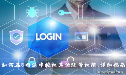 如何在B特派中授权其他账号权限：详细指南